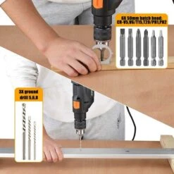 Valigetta Attrezzi 35pz Con Trapano Elettrico A Percussione 710W 3000rpm 13mm -Makitae Outlet 47990705 4