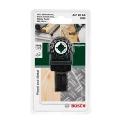 BOSCH 2609256950 LAMA UTENSILE MULTIFUNZIONE TAGLI PER METALLO E LEGNO, BIM, 20X20 MM -Makitae Outlet 49493120 4