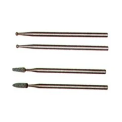 PROXXON 2228920 - BLISTER 4 FRESAS MECANIZADO VIDRIO, NERO