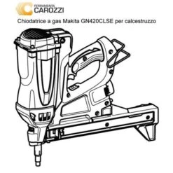 Makita GN420CLSE Chiodatrice A Gas Per Calcestruzzo -Makitae Outlet 49760087 3