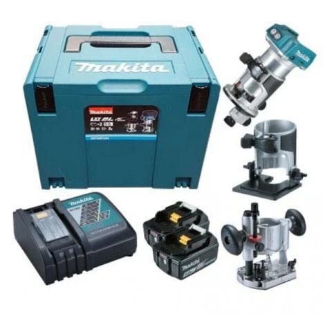 Makita DRT50RTJX2 Rifilatore Fresatrice 18v 1 Makita DRT50RTJX2 Rifilatore Fresatrice 18v