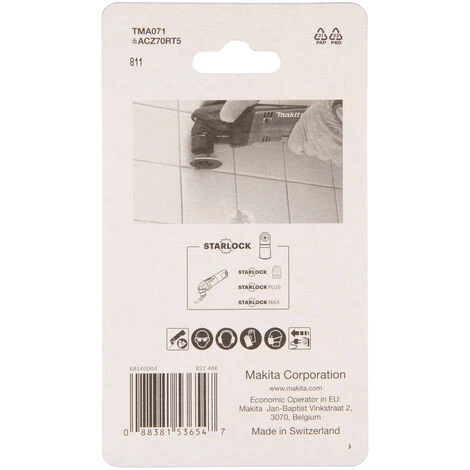 LAMA SEGMENTATA FUGHE INTONACO 65 MAKITA B-65040 2 LAMA SEGMENTATA FUGHE INTONACO 65 MAKITA B-65040 - immagine 2