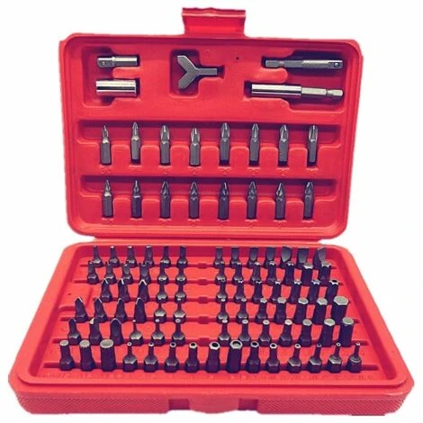 Trade Shop - Kit 100 Inserti Per Cacciavite Avvitatore A Batteria In Valigetta 1 Trade Shop - Kit 100 Inserti Per Cacciavite Avvitatore A Batteria In Valigetta