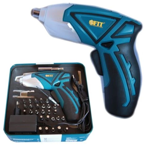 Trade Shop - Mini Trapano Avvitatore Con 33 Pezzi Cordeless 4.8volt Ricaricabile Punte Fit 1 Trade Shop - Mini Trapano Avvitatore Con 33 Pezzi Cordeless 4.8volt Ricaricabile Punte Fit