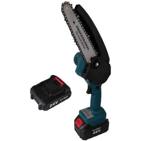 MOTOSEGA CON 2 BATTERIE LI-ION ELETTROSEGA MANUALE RICARICABILE POTARE TAGLIARE 1 MOTOSEGA CON 2 BATTERIE LI-ION ELETTROSEGA MANUALE RICARICABILE POTARE TAGLIARE