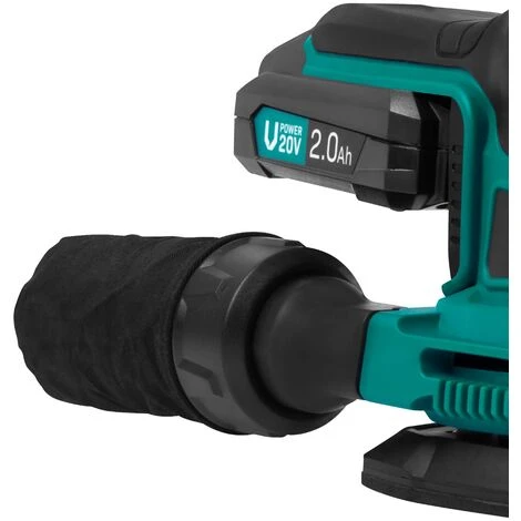 VONROC Levigatrice Palmare VPOWER 20V. Include 1 Batteria 2Ah, Caricatore, Serbatoio Raccogli Polvere E 6 Pezzi Carta Abrasiva 4 VONROC Levigatrice Palmare VPOWER 20V. Include 1 Batteria 2Ah, Caricatore, Serbatoio Raccogli Polvere E 6 Pezzi Carta Abrasiva - immagine 4