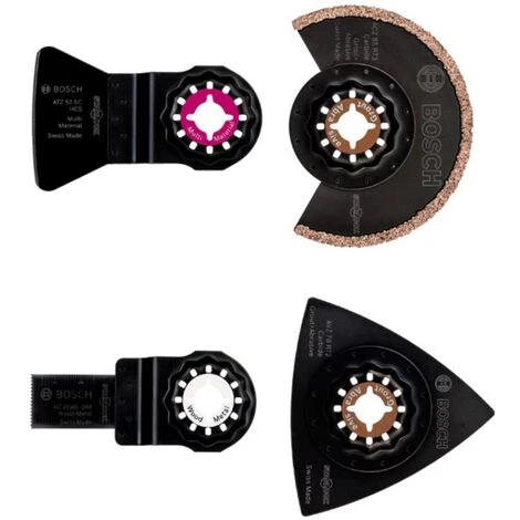Bosch Set Di Piastrelle A 4 Pezzi Per Strumento Multifunzione PMF & GOP 1 Bosch Set Di Piastrelle A 4 Pezzi Per Strumento Multifunzione PMF & GOP
