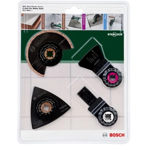 Bosch Set Di Piastrelle A 4 Pezzi Per Strumento Multifunzione PMF & GOP 2 Bosch Set Di Piastrelle A 4 Pezzi Per Strumento Multifunzione PMF & GOP - immagine 2