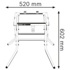 Bosch Base Da Tavolo Da Lavoro GTA 600 Per La Tavola GTS 10 J -Makitae Outlet 50990477 3