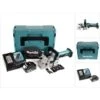 Makita DPJ 180 RT1J Fresatrice Intestatrice A Batteria 18V In Valigetta Makpac + 1x Batteria 5,0 Ah + Caricabatterie