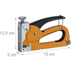 8x Sparapunti Professionale, Industriale, 4000 Graffette, Pressione Regolabile, Graffettatrice, 4-8 Mm, Arancione -Makitae Outlet 51973149 4