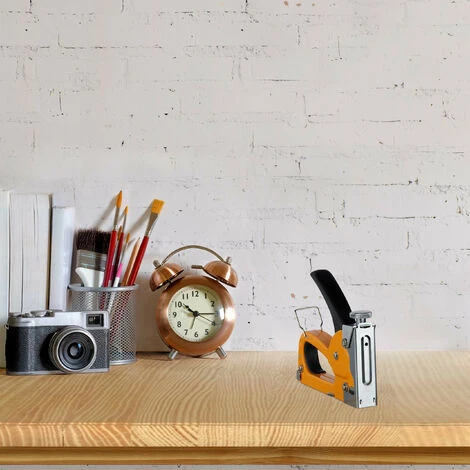 2x Sparapunti Professionale, Industriale, 1000 Graffette, Pressione Regolabile, Graffettatrice, 4-8 Mm, Arancione 2 2x Sparapunti Professionale, Industriale, 1000 Graffette, Pressione Regolabile, Graffettatrice, 4-8 Mm, Arancione - immagine 2