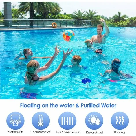 Diffusore Di Cloro Per Piscina Con Termometro, Distributore Automatico Galleggiante, Distributore Di Cloro Per Piscina Da 5 Pollici, Piscina, Stagno, Distributore Di Prodotti Chimici Per Spa 2 Diffusore Di Cloro Per Piscina Con Termometro, Distributore Automatico Galleggiante, Distributore Di Cloro Per Piscina Da 5 Pollici, Piscina, Stagno, Distributore Di Prodotti Chimici Per Spa - immagine 2