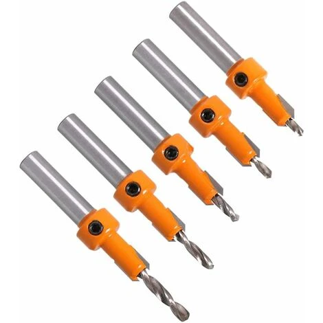 LangRay 5 Pezzi Punta Da Trapano Per Smusso In Legno Contralbero Punta Da Trapano Conica HSS Punta Da Trapano 5 LangRay 5 Pezzi Punta Da Trapano Per Smusso In Legno Contralbero Punta Da Trapano Conica HSS Punta Da Trapano - immagine 5