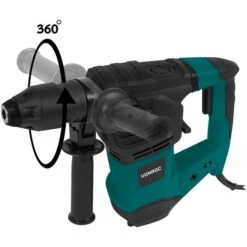 VONROC Martello Rotante Perforatore 1800W-6 Joule. 4 Funzioni. Velocità Regolabile - SDS Plus. Incl. Impugnatura,3 Punte E 2 Scalpelli -Makitae Outlet 52528888 3