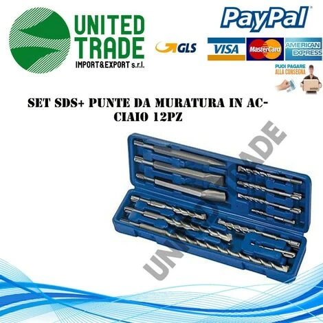 Silverline 633750 Set Di Punte E Punte A Scalpello SDS-Plus, 12 Pz. 1 Silverline 633750 Set Di Punte E Punte A Scalpello SDS-Plus, 12 Pz.