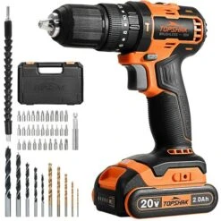 20V Trapano A Percussione Avvitatore A Batteria 2 Velocità Cacciaviti Elettrici Potente