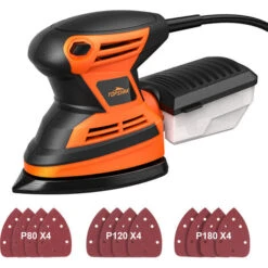 200W 15000 RPM Levigatrice Palmare Elettrica Con 12 Carte Vetrata Levigatrice A Delta