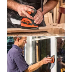 200W 15000 RPM Levigatrice Palmare Elettrica Con 12 Carte Vetrata Levigatrice A Delta -Makitae Outlet 53059002 5