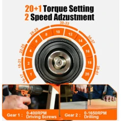 18V Trapano A Percussione A LED Cordless Brushless Cacciavite Elettrico Con Batteria Set Accessori -Makitae Outlet 53102967 3