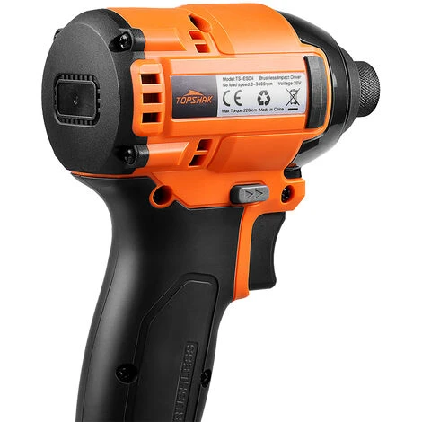 Topshak 20V Avvitatore A Percussione Con 1 Batterie Senza Spazzole Senza Fili Trapano Elettrico Cordless 3 Topshak 20V Avvitatore A Percussione Con 1 Batterie Senza Spazzole Senza Fili Trapano Elettrico Cordless - immagine 3