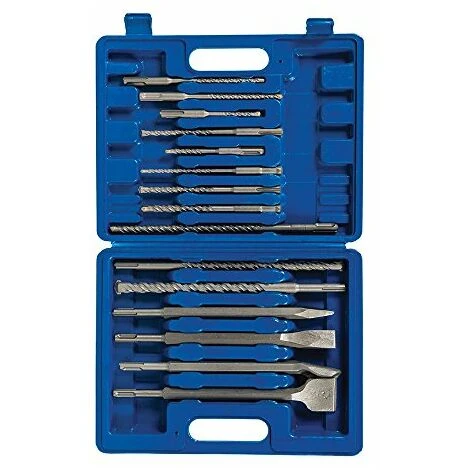 Silverline 196570 SDS+ Trapano E Set Di 15 Pezzi In Acciaio 2 Silverline 196570 SDS+ Trapano E Set Di 15 Pezzi In Acciaio - immagine 2