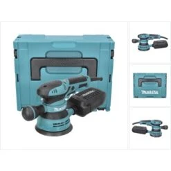 Makita BO 5041 J Levigatrice Orbitale 300 W 125 Mm + Valigetta Makpac