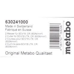 Metabo Lame Rivoltabili Per SCV 18 LTX BL 1.6 - 2 Pz. ( 630241000 ) 8 Metabo Lame Rivoltabili Per SCV 18 LTX BL 1.6 - 2 Pz. ( 630241000 ) -Makitae Outlet 56639587 4