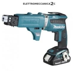 MAKITA DFS452AJX2 Avvitatore Cartongesso 18v 2x2ah Brushless Caricatore Viti