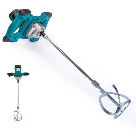 Miscelatore Per Cemento, Malta E Pittura Da 2100 W Con Frusta E Cavo Da 3 Metri 1 Miscelatore Per Cemento, Malta E Pittura Da 2100 W Con Frusta E Cavo Da 3 Metri