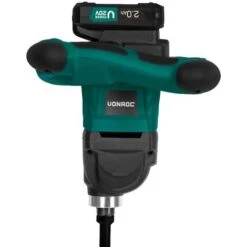 VONROC Miscelatore Cemento E Malta VPOWER 20V Con Una Batteria 2.0 E Caricatore. Include Frusta Da 120x600mm. Velocità Variabile, Soft Start -Makitae Outlet 57775196 3