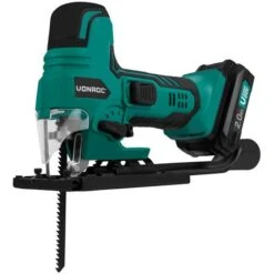 VONROC Seghetto Alternativo VPower 20V. Impugnatura Ergonomica A Staffa. Velocità E Angolo Di Taglio Regolabili. Incl. Una Batteria 2.0Ah, Caricabatterie E 2 Lame 7 VONROC Seghetto Alternativo VPower 20V. Impugnatura Ergonomica A Staffa. Velocità E Angolo Di Taglio Regolabili. Incl. Una Batteria 2.0Ah, Caricabatterie E 2 Lame -Makitae Outlet 58320283 4