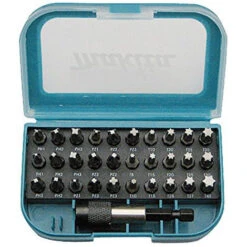 Makita P-73374 Set 31 Inserti Magnetici Per Giraviti Avvitatori Punte Varie