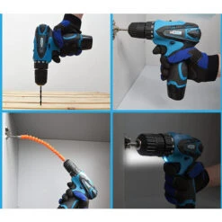 Trapano Avvitatore Doppia Batteria 12V Ricaricabile Portatile Cordless Valigetta -Makitae Outlet 59594898 4