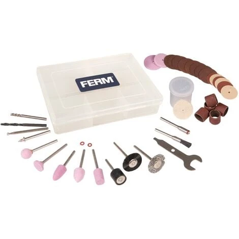 FERM CTA1008 Set Di Accessori Universali 40 Pezzi Per Multi Utensili Rotanti 1 FERM CTA1008 Set Di Accessori Universali 40 Pezzi Per Multi Utensili Rotanti