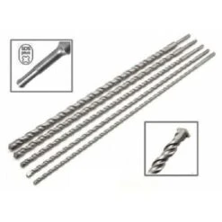 SET PUNTE 5 PZ MM 600 SDS PLUS PER MURO CEMENTO PIETRA AL WIDIA 10-24 MM