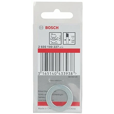 Bosch 2600100227 - Anello Di Riduzione Per Seghe Circolari, 25,4 X 16 X 1,8 Mm 2 Bosch 2600100227 - Anello Di Riduzione Per Seghe Circolari, 25,4 X 16 X 1,8 Mm - immagine 2