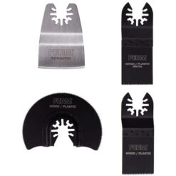 FERM OTA1007 Set Di Accessori Per Multi Utensili Oscilanti – 4 Pezzi