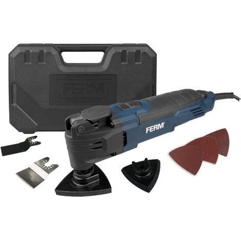 FERM OTM1007 Multiutensile - Oscillante - 300W - Incl. Valigetta E 7 Accessori 1 FERM OTM1007 Multiutensile - Oscillante - 300W - Incl. Valigetta E 7 Accessori