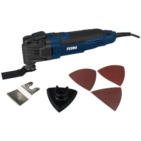 FERM OTM1007 Multiutensile - Oscillante - 300W - Incl. Valigetta E 7 Accessori 2 FERM OTM1007 Multiutensile - Oscillante - 300W - Incl. Valigetta E 7 Accessori - immagine 2