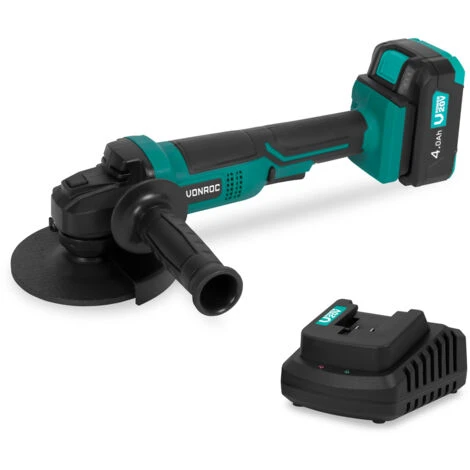 VONROC Smerigliatrice Angolare A Batteria 20V - Ø125MM Inclusi Batteria 4.0Ah E Caricatore Rapido 1 VONROC Smerigliatrice Angolare A Batteria 20V - Ø125MM Inclusi Batteria 4.0Ah E Caricatore Rapido