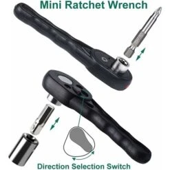 Cacciavite Elettrico 6N.m, HYCHIKA Avvitatore Elettrico (Par Max 6 N.m, 3.6 V, 2.0 Ah) Luce A LED Come Torcia, Chiave A Cricchetto, Caricatore Cavo USB, 36 Accessori, Custodia -Makitae Outlet 67555096 3