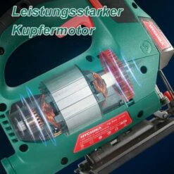 Seghetto Alternativo 800W, HYCHIKA Profondità Di Taglio 110mm, 8003000RPM, Angolo Di Inclinazione Regolabile Da ±45 ° -Makitae Outlet 67555108 3