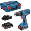 Trapano Avvitatore BOSCH GSR 18V-21 - 2 Batterie 2,0 Ah, Caricabatterie GAL 18V-40 - Con L-Boxx - 06019H1008