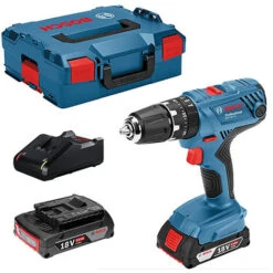 Trapano Avvitatore BOSCH GSR 18V-21 - 2 Batterie 2,0 Ah, Caricabatterie GAL 18V-40 - Con L-Boxx - 06019H1008