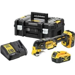 DeWALT Multi Cutter 18V 5,0 Ah Agli Ioni Di Litio + 29 Accessori In Valigetta Tstak - DCS356P2-QW