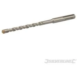 Punte Da Trapano Per Cemento E Materiali Muratura Testa A Croce SDS Plus Silverline - 5,5 X 160 Mm