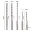 Set Di Punte Da Trapano Per Calcestruzzo Da 5 Pezzi, 6 6,5 8 10 12 X 110- 160 Mm Set Di Punte Da Trapano Per Metallo Di Alta Qualità, Punte Da Trapano Sds Per Piastrelle In Ceramica E Muratura In Ceme