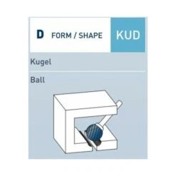 KARNASCH 115031083 - Bulloni Di Fresatura In Metallo Duro, Sferico, HP-3 Dentato, ZYB Forma, 7 KARNASCH 115031083 - Bulloni Di Fresatura In Metallo Duro, Sferico, HP-3 Dentato, ZYB Forma, -Makitae Outlet 70703673 4