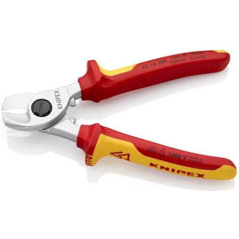 Cesoia VDE Per Cavi Adatto Per (isolamento) Cavi In Alluminio E Rame, Fili Singoli E Multipli 15 Mm 50 Mm² 1 Knipex Kni 1 Cesoia VDE Per Cavi Adatto Per (isolamento) Cavi In Alluminio E Rame, Fili Singoli E Multipli 15 Mm 50 Mm² 1 Knipex Kni